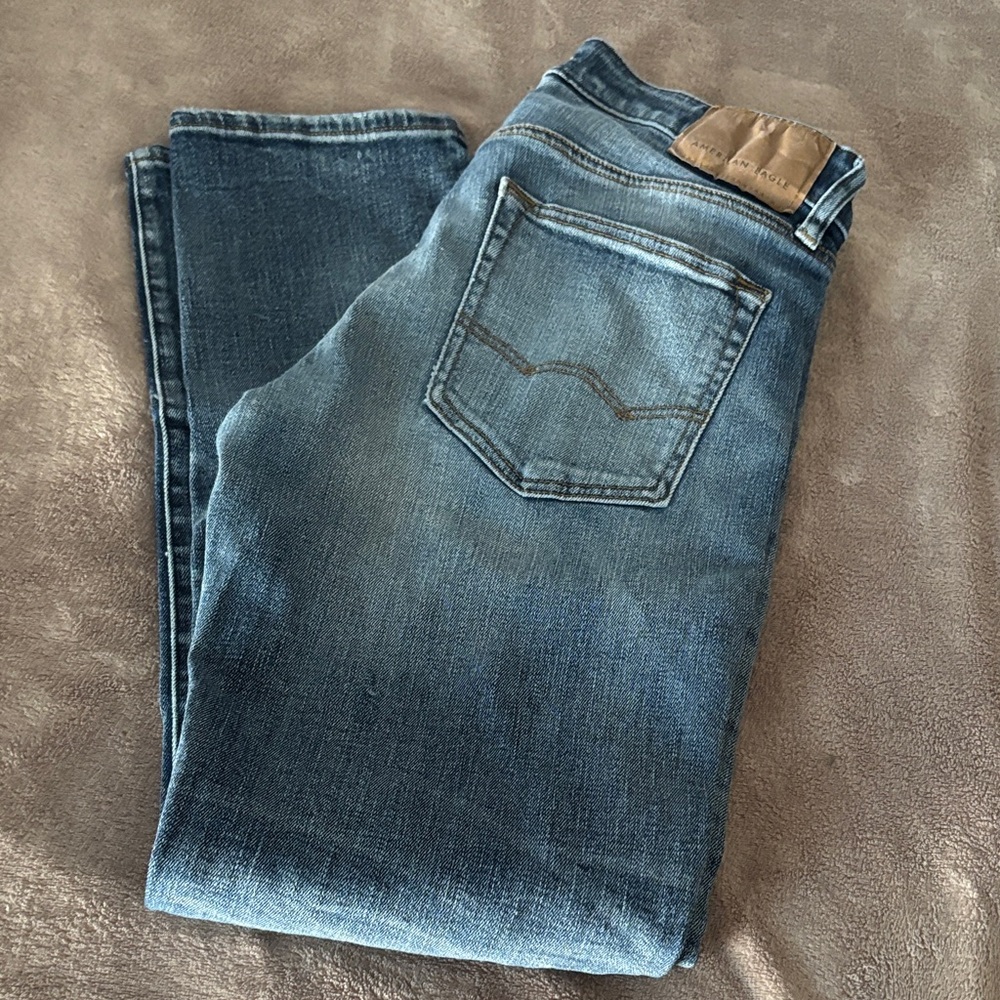 American Eagle Outfitters Medium Blue Straight Jeans